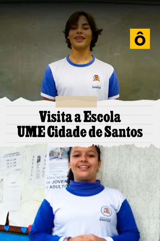 Visita a Escola UME Cidade de Santos